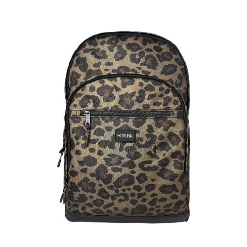 Front - Hot Tuna Leopard Print Backpack