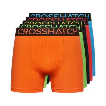 Front - Crosshatch Mens Highlighter Boxer Shorts (Pack of 5)