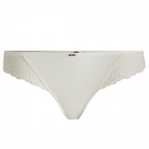 Front - Boss Womens/Ladies Logo Lace Detail Brazilian Briefs