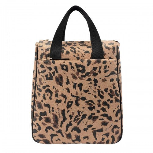 Front - Fiorelli Effie Leopard Print Backpack