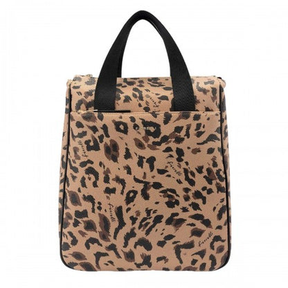 Front - Fiorelli Effie Leopard Print Backpack