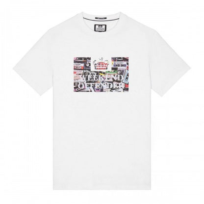 Front - Weekend Offender Mens Keyte Graphic Print T-Shirt
