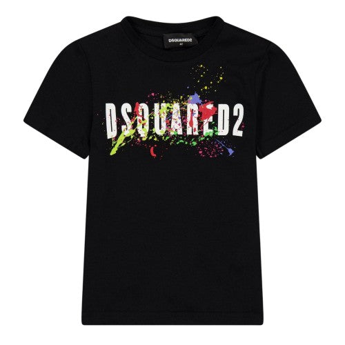 Front - DSquared2 Childrens/Kids Spray Paint Logo T-Shirt