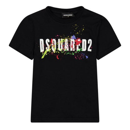 Front - DSquared2 Childrens/Kids Spray Paint Logo T-Shirt