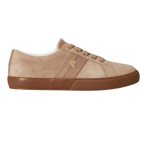 Front - Ralph Lauren Womens/Ladies Jason II Suede Trainers