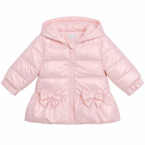 Front - Mintini Baby Girls Short Puffer Jacket