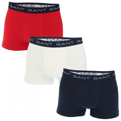 Front - Gant Mens Boxer Shorts (Pack of 3)