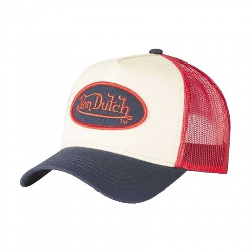 Front - Von Dutch Mens Embroidered Logo Trucker Cap