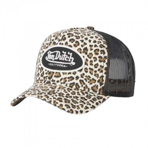 Front - Von Dutch Womens/Ladies Leopard Print Trucker Cap