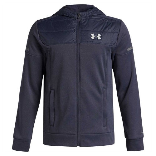 Front - Under Armour Childrens/Kids Solid Hooded Regular Jacket