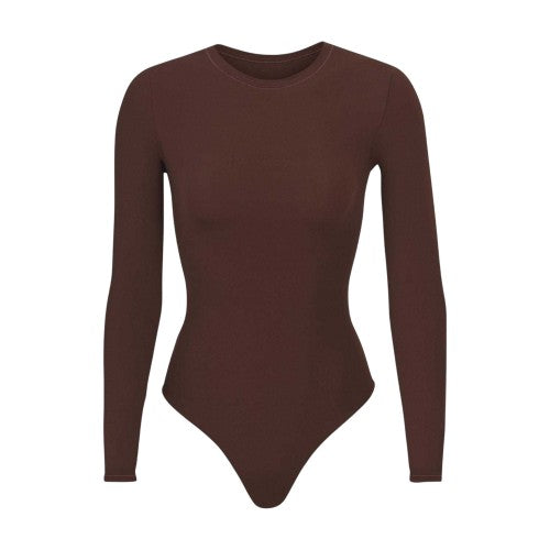 Front - Skims Womens/Ladies Fits Everybody Long-Sleeved Bodysuit