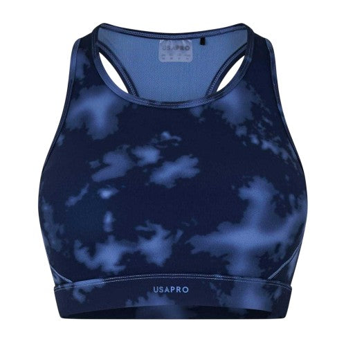 Front - USA Pro Womens/Ladies Tie Dye Sports Bra