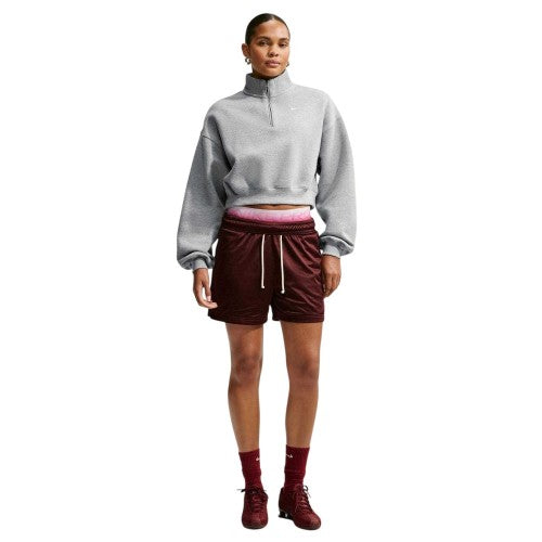 Front - Nike Womens/Ladies Fleece Half Zip Oversized Sweatshirt