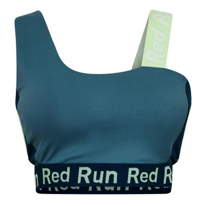 Front - Red Run Womens/Ladies Skyline Colour Block Sports Bra