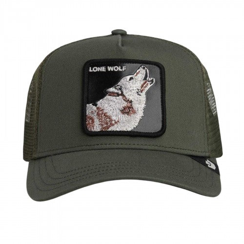 Front - Goorin Bros Lone Wolf Trucker Cap