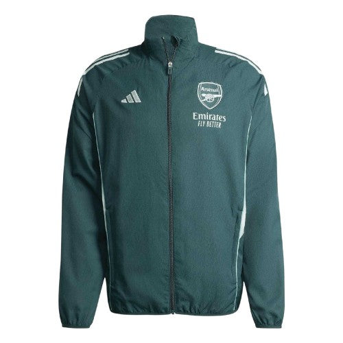 Front - Adidas Mens Arsenal FC Side Pocket Track Jacket