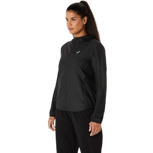 Front - Asics Womens/Ladies Tailored Running Hooded Jacket