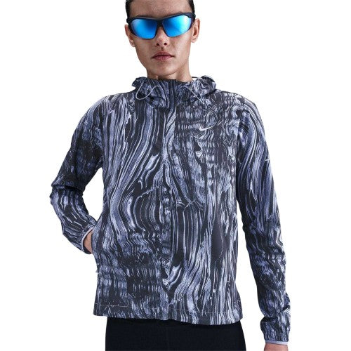 Front - Nike Womens/Ladies Swift Marble Hooded Jacket