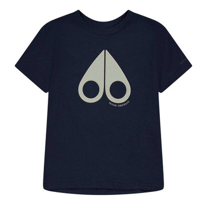 Front - Moose Knuckles Childrens/Kids Logo T-Shirt