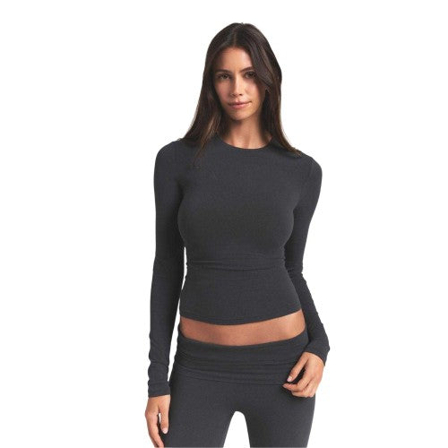 Front - Skims Womens/Ladies Cotton Jersey Long-Sleeved T-Shirt