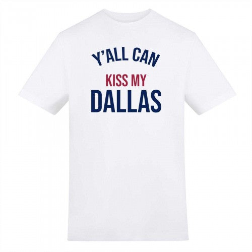 Front - Norway Unisex Adult Kiss My Dallas T-Shirt
