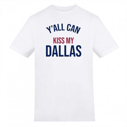 Front - Norway Unisex Adult Kiss My Dallas T-Shirt