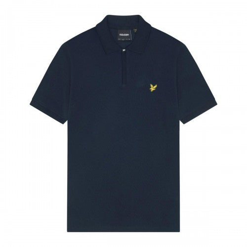 Front - Lyle & Scott Mens Quarter Zip Polo Shirt