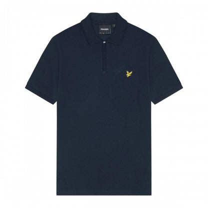 Front - Lyle & Scott Mens Quarter Zip Polo Shirt