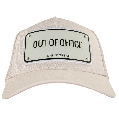 Front - John Hatter Mens Out Of Office Logo Snapback Cap