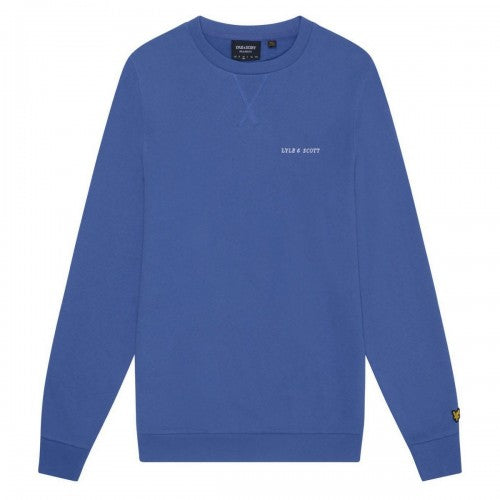 Front - Lyle & Scott Mens Embroidered Loopback Crew Neck Sweatshirt