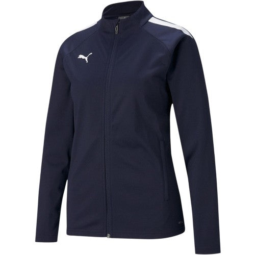 Front - Puma Womens/Ladies Team Liga Stripe Detail Structured Tracksuit Top