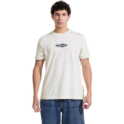 Front - Guess Mens Logo Regular T-Shirt
