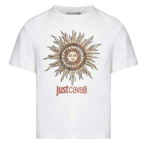 Front - Roberto Cavalli Childrens/Kids Graphic Print T-Shirt