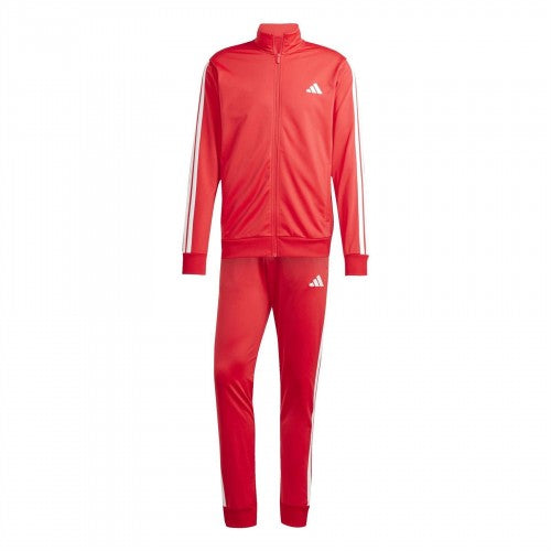 Front - Adidas Mens 3-Stripe Colourblock Relaxed Fit Tracksuit