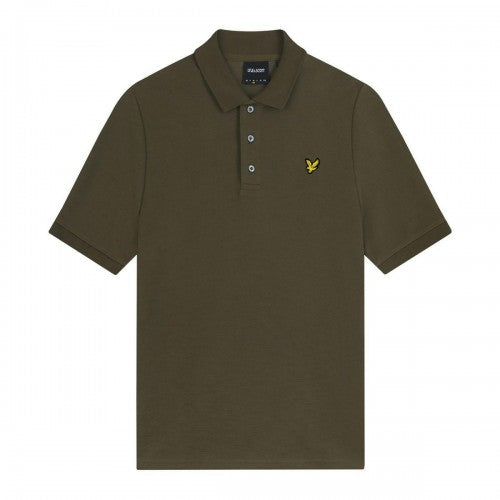 Front - Lyle & Scott Mens Slub Chunky Polo Shirt