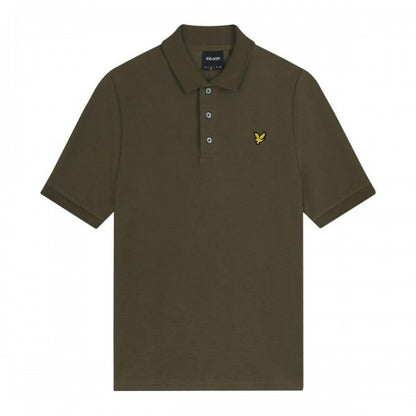 Front - Lyle & Scott Mens Slub Chunky Polo Shirt