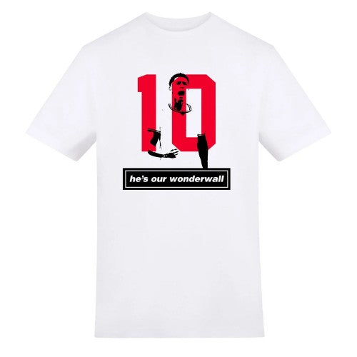 Front - AWD Unisex Adult Oasis X England Wonderwall T-Shirt
