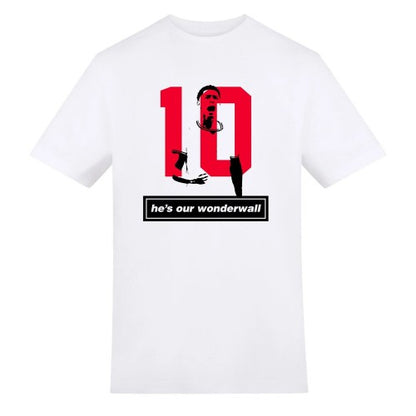 Front - AWD Unisex Adult Oasis X England Wonderwall T-Shirt