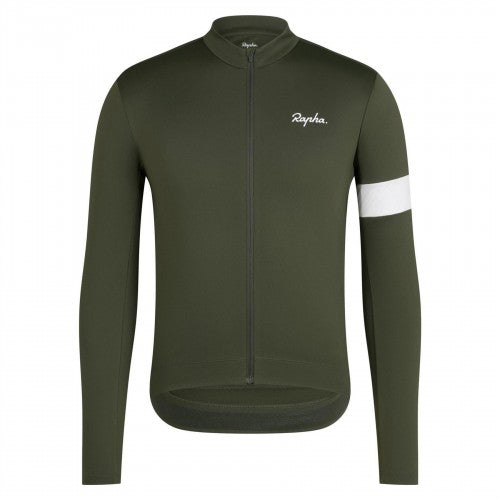 Front - Rapha Mens Thermal Long-Sleeved Jersey