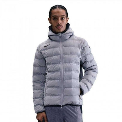 Front - Nike Mens Plain Zip Pocket Puffer Jacket