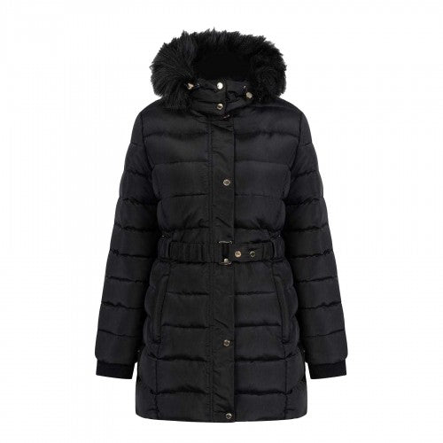 Front - Firetrap Womens/Ladies Waterproof Long-Sleeved Puffer Jacket
