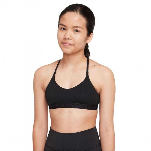 Front - Nike Girls Indy Sports Bra