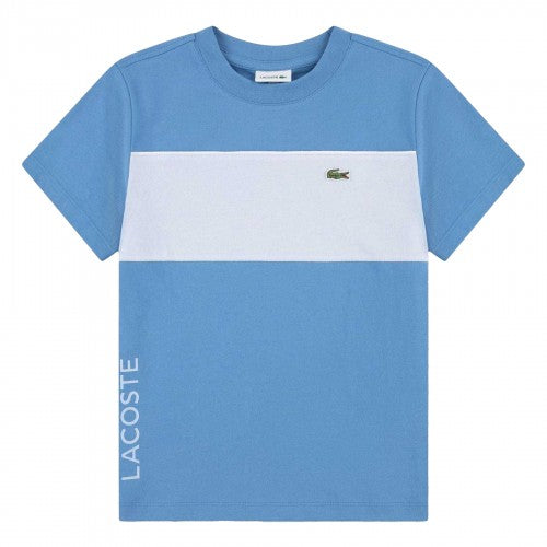 Front - Lacoste Childrens/Kids Block Regular T-Shirt