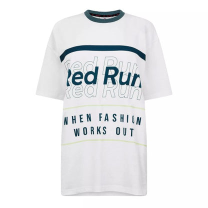 Front - Red Run Womens/Ladies Skyline T-Shirt