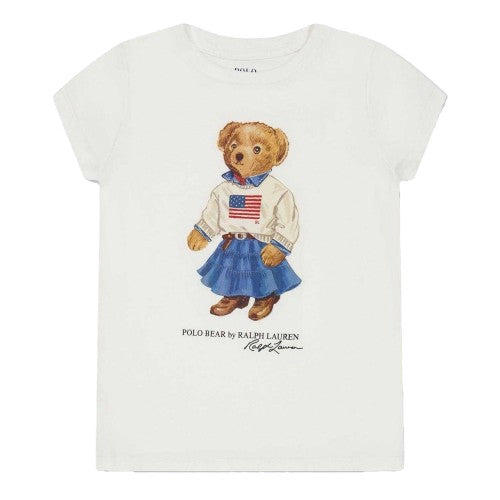 Front - Ralph Lauren Childrens/Kids Polo Bear T-Shirt