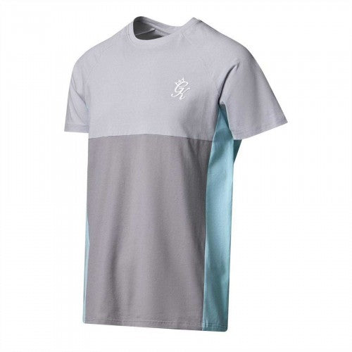 Front - Gym King Mens Contrast Panel Regular T-Shirt