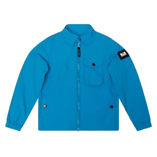 Front - Weekend Offender Childrens/Kids Granville Chest Pocket Overshirt