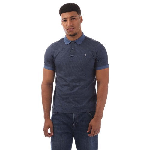 Front - Farah Mens Stafford Embroidered Logo Polo Shirt