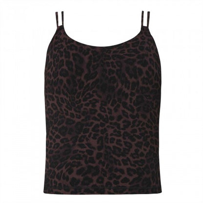 Front - Sweaty Betty Womens/Ladies Leopard Pattern Performance Tank Top