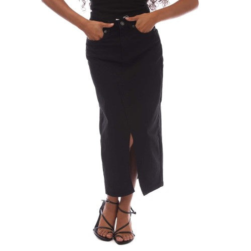 Front - Only Womens/Ladies Siri Denim Midi Skirt